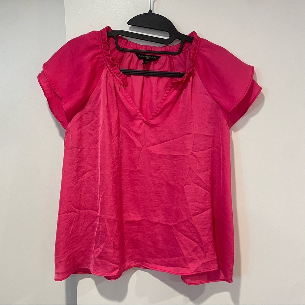 Magenta Blouse from Banana Republic